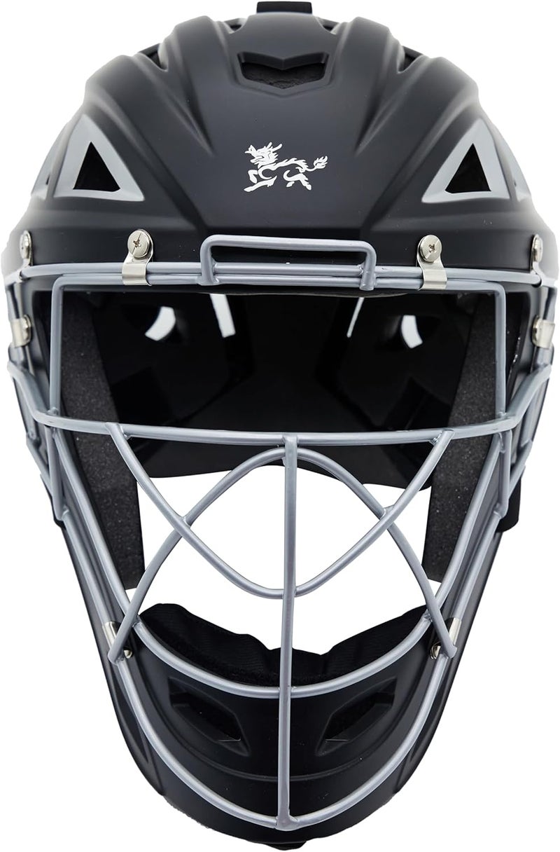 Jadekylin Baseball Catchers Helmet Matte (Black,GR) - Image 2